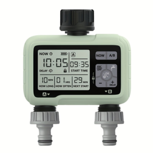NNETM Dual-Outlet Water Timer for Automatic Irrigation