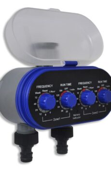 NNEVL Garden Electronic Automatic Water Timer Irrigation Timer Double Outlet